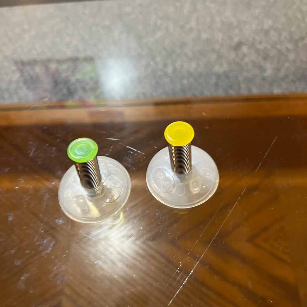 Jokari Packet Rack, Set of 2, yellow and green